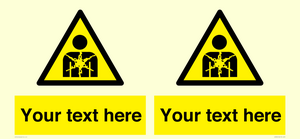 Custom Warning substance or mixture presenting a health hazard